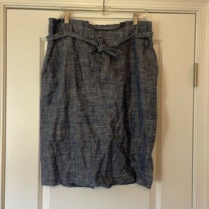 Ann Taylor Faux Denim Pencil Skirt
